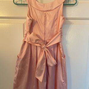 Girls pink beaded dress